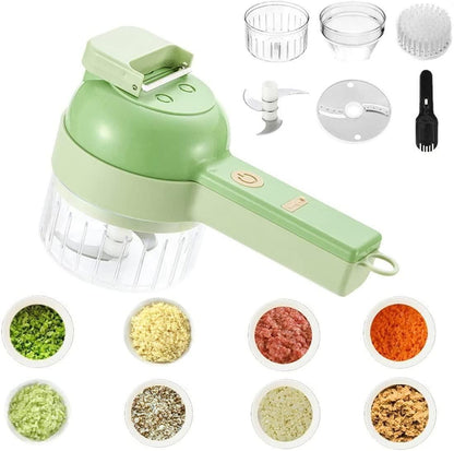 4-in-1 Automatic Vegetable Slicer & Chopper — Fast Prep Kitchen Gadget