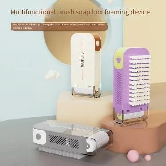 FoamFusion™ – 3-in-1 Soap Roller & Brush Box