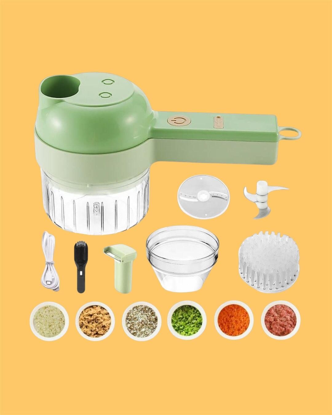 4-in-1 Automatic Vegetable Slicer & Chopper — Fast Prep Kitchen Gadget