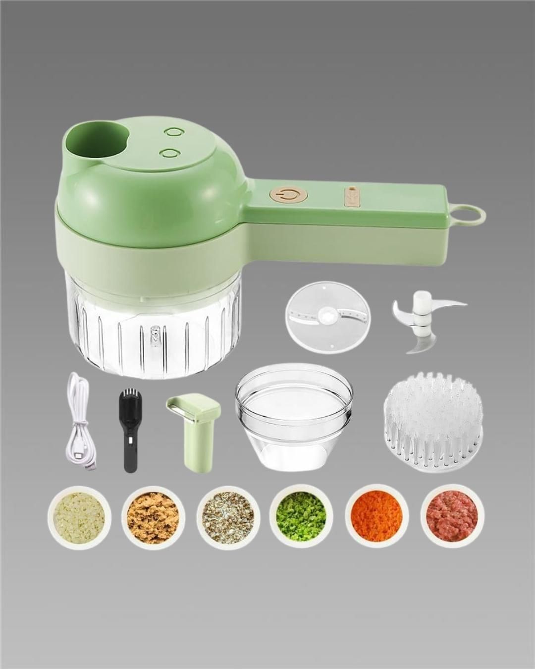4-in-1 Automatic Vegetable Slicer & Chopper — Fast Prep Kitchen Gadget