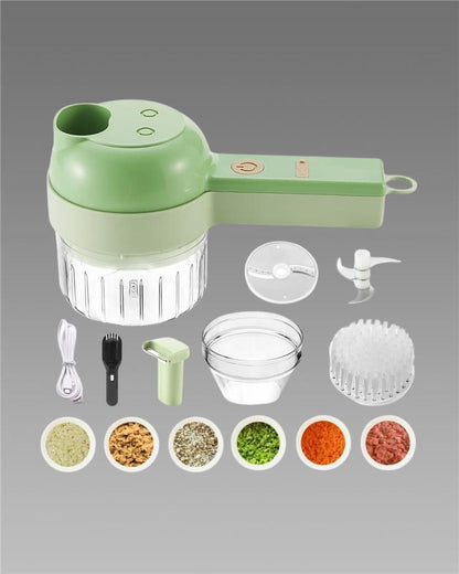 4-in-1 Automatic Vegetable Slicer & Chopper — Fast Prep Kitchen Gadget